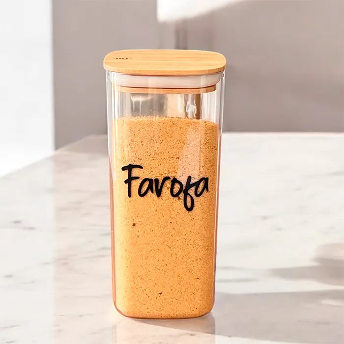 FAROFA - Pote Hermético Seal Especial Bambu 1,5L