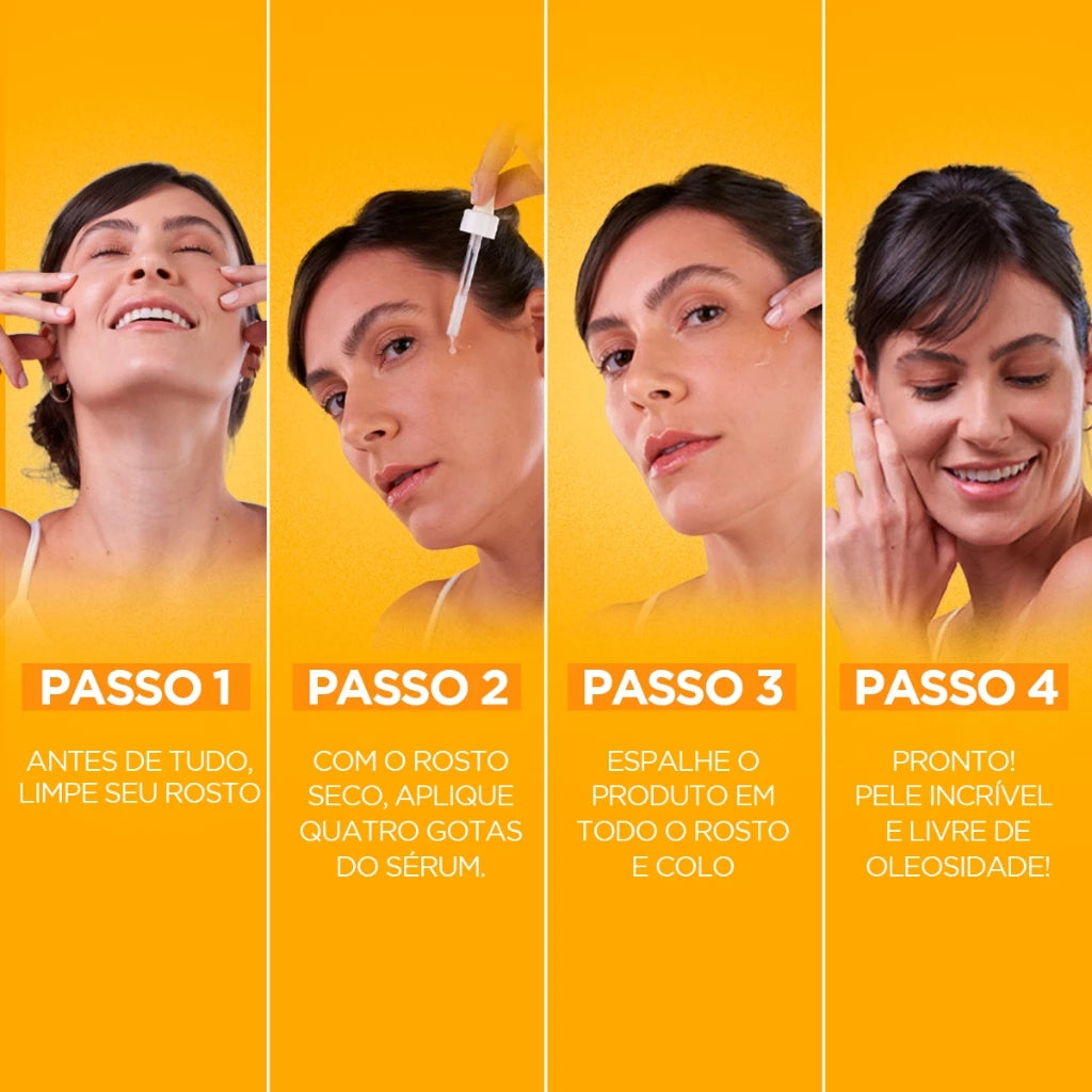 Sérum Facial Antimarcas Garnier Uniform & Matte Vitamina C, 15ml