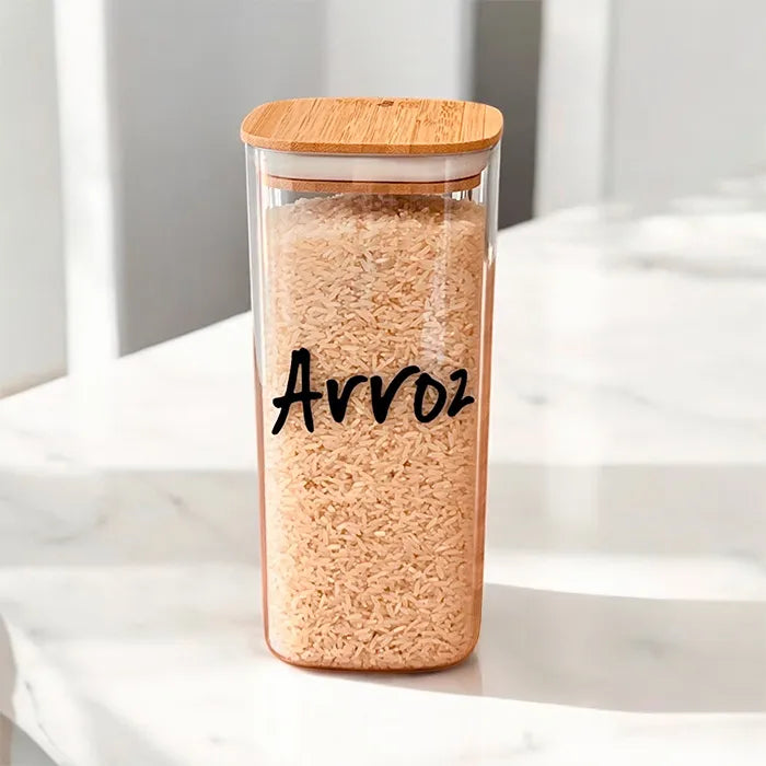 ARROZ - Pote Hermético Seal Especial Bambu 1,5L