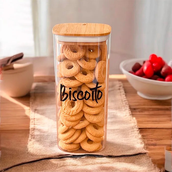 BISCOITO - Pote Hermético Seal Especial Bambu 1,5L
