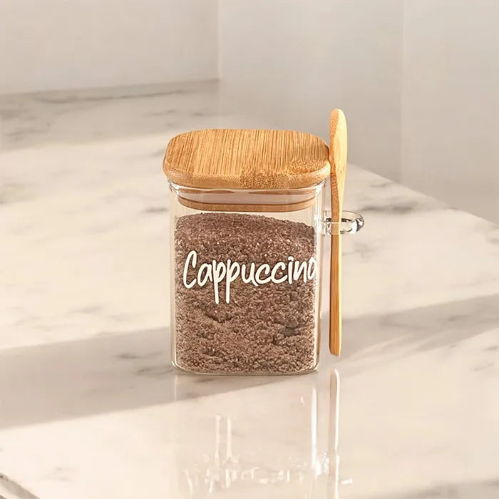 CAPPUCCINO - Pote Jade Com Colher De Bambu 800ml