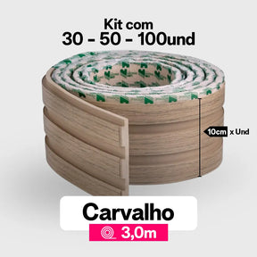 Kit Painel Ripado Autocolante | 3M Laminado | DIY
