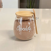 CHOCOLATE - Pote Style Hermético Tampa e Colher De Bambu 1,1L