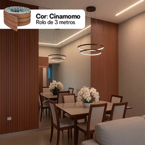 Kit Painel Ripado Autocolante | 3M Laminado | DIY