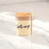 LEITE EM PÓ - Pote Jade Com Colher De Bambu 800ml