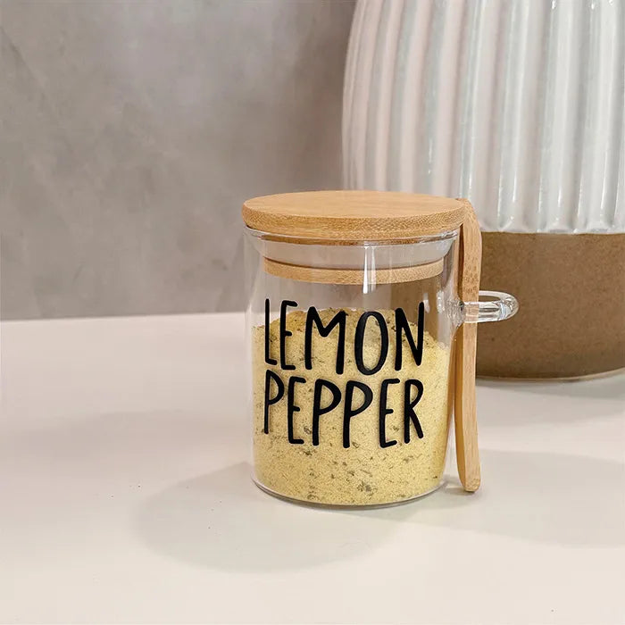 LEMON PEPPER - Pote Jade Com Colher De Bambu 200ml