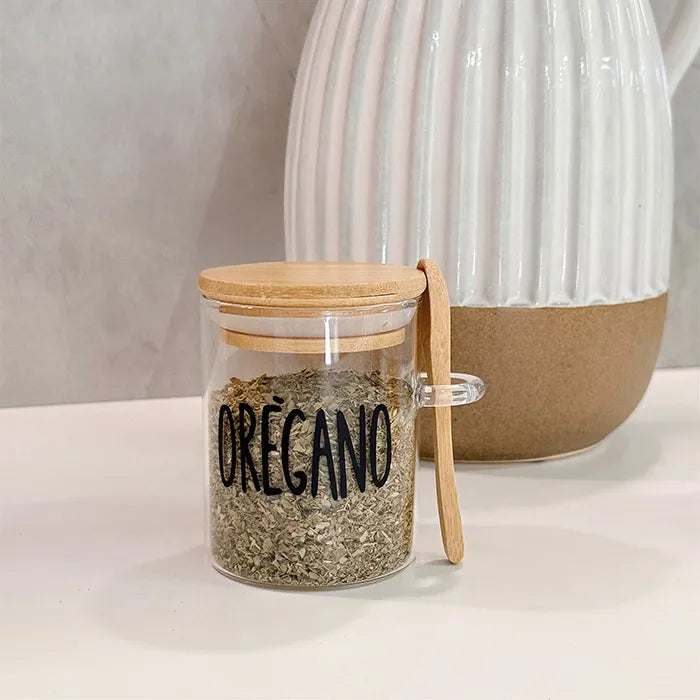 ORÉGADO - Pote Jade Com Colher De Bambu 200ml