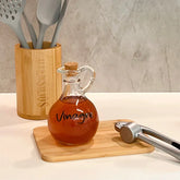 VINAGRE - Galheteiro De Vidro Borossilicato Tampa Rolha 300ml